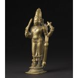 Arte Indiana A bronze figure of standing Virabhadra India, 17th century .