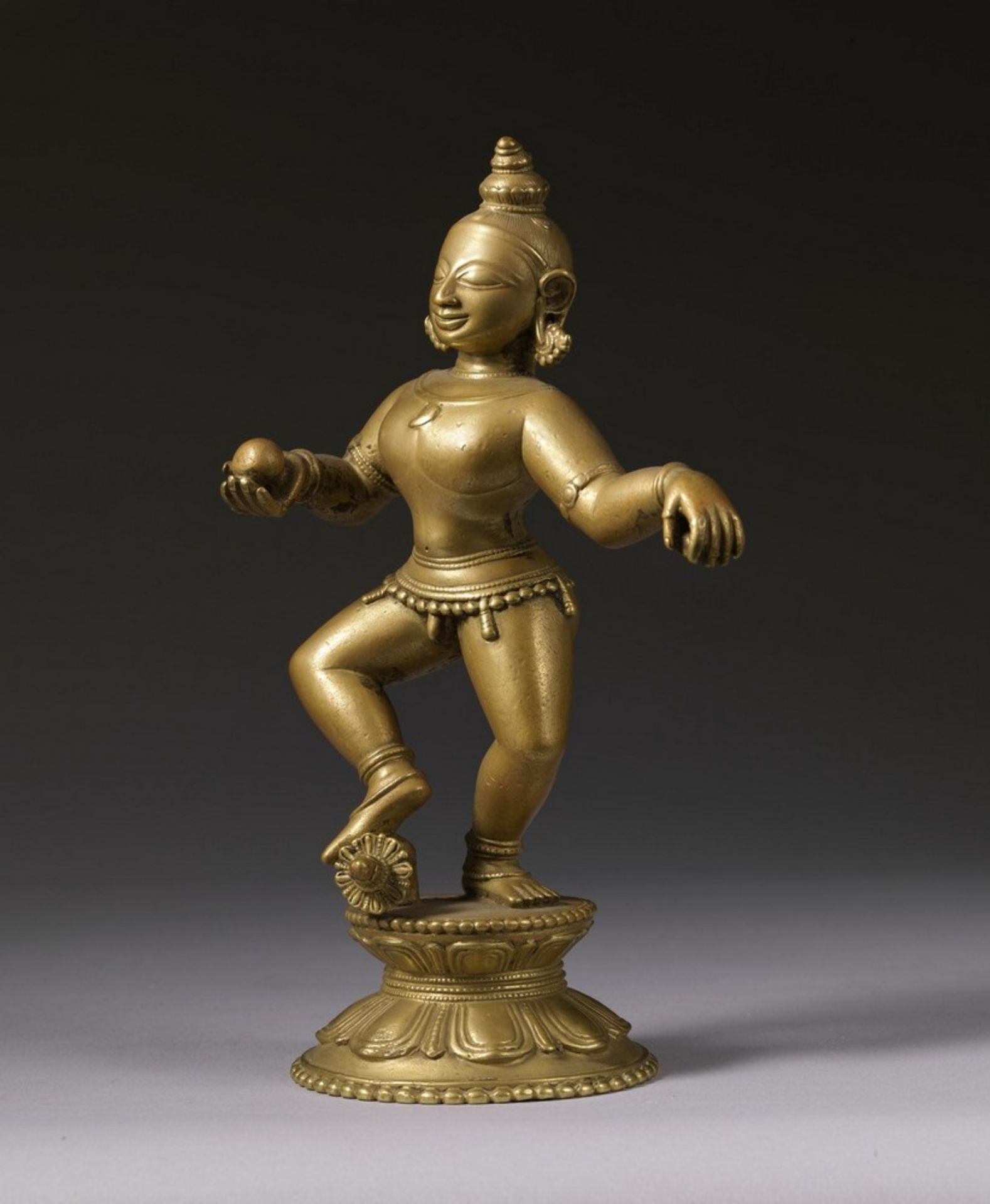 Arte Indiana A bronze figure of Balakrishna India, Orissa, 16th-17th century . - Image 2 of 3