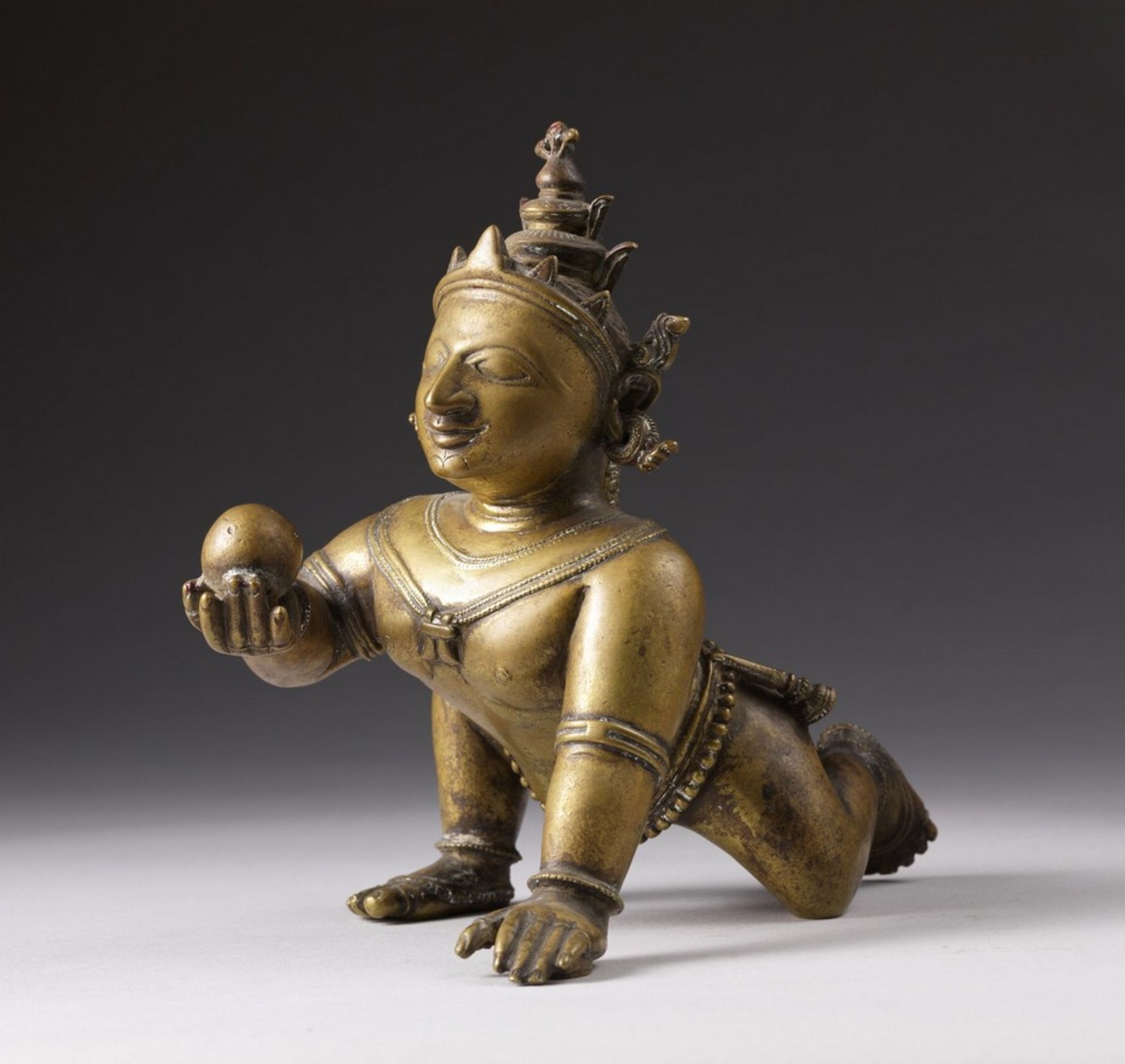 Arte Indiana A Balakrishna bronze figure India, Orissa, 16th-17th century .