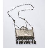 Arte Islamica A silver talisman case pendant Algeria (?), 19th century .