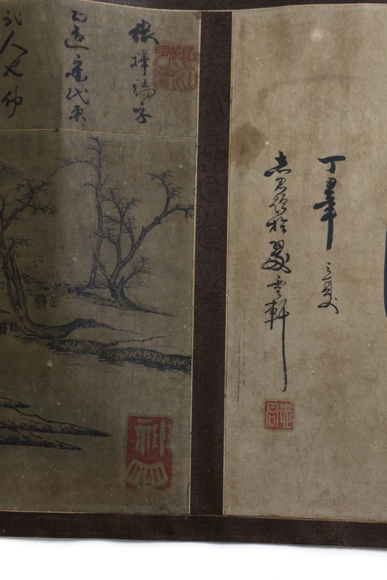 Arte Cinese A very long scroll on paper with a copy of Zhang Zeduan famous painting China, 20th cen - Image 3 of 11