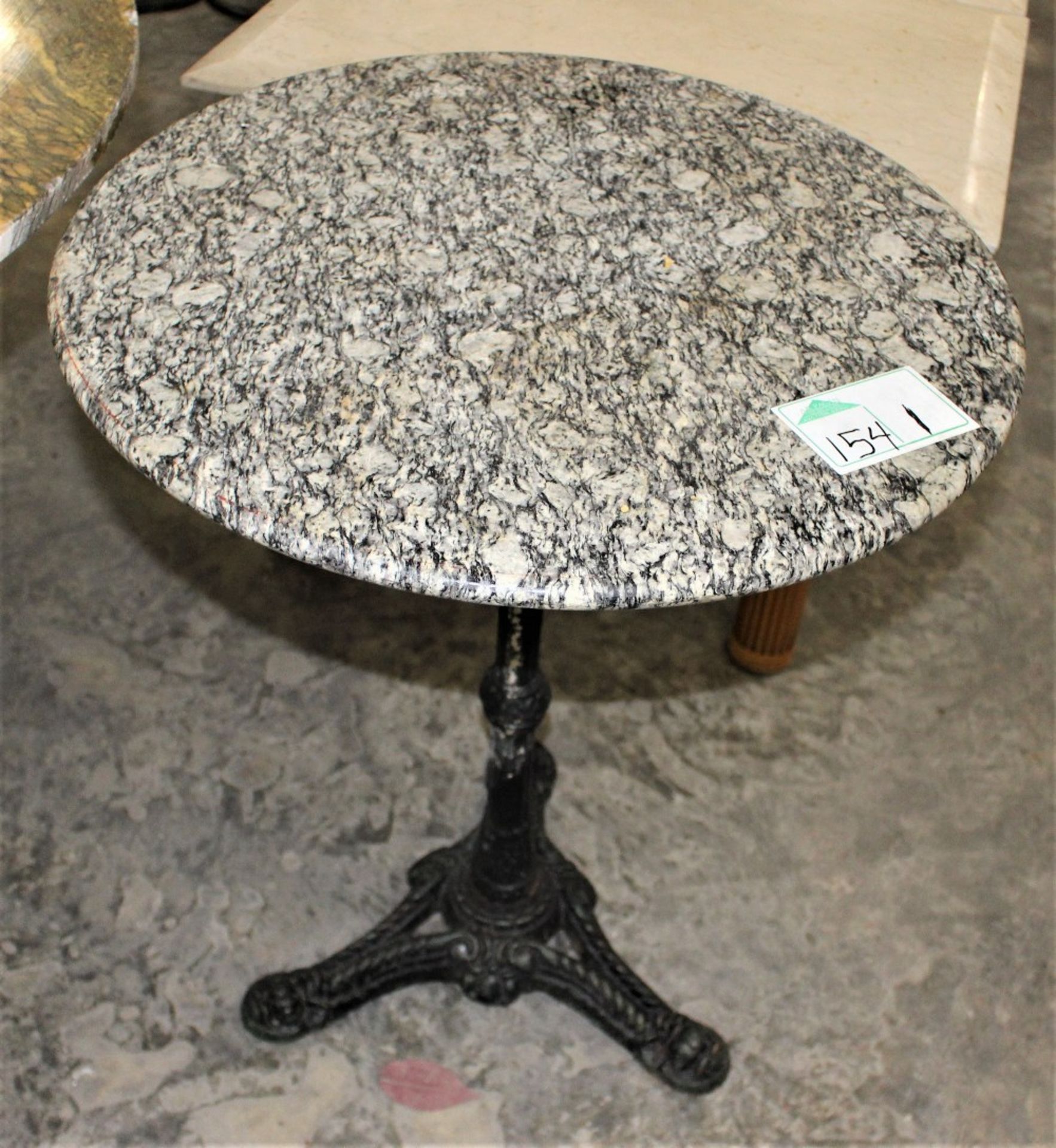 FRENCH CAFE MARBLE TOP TABLE