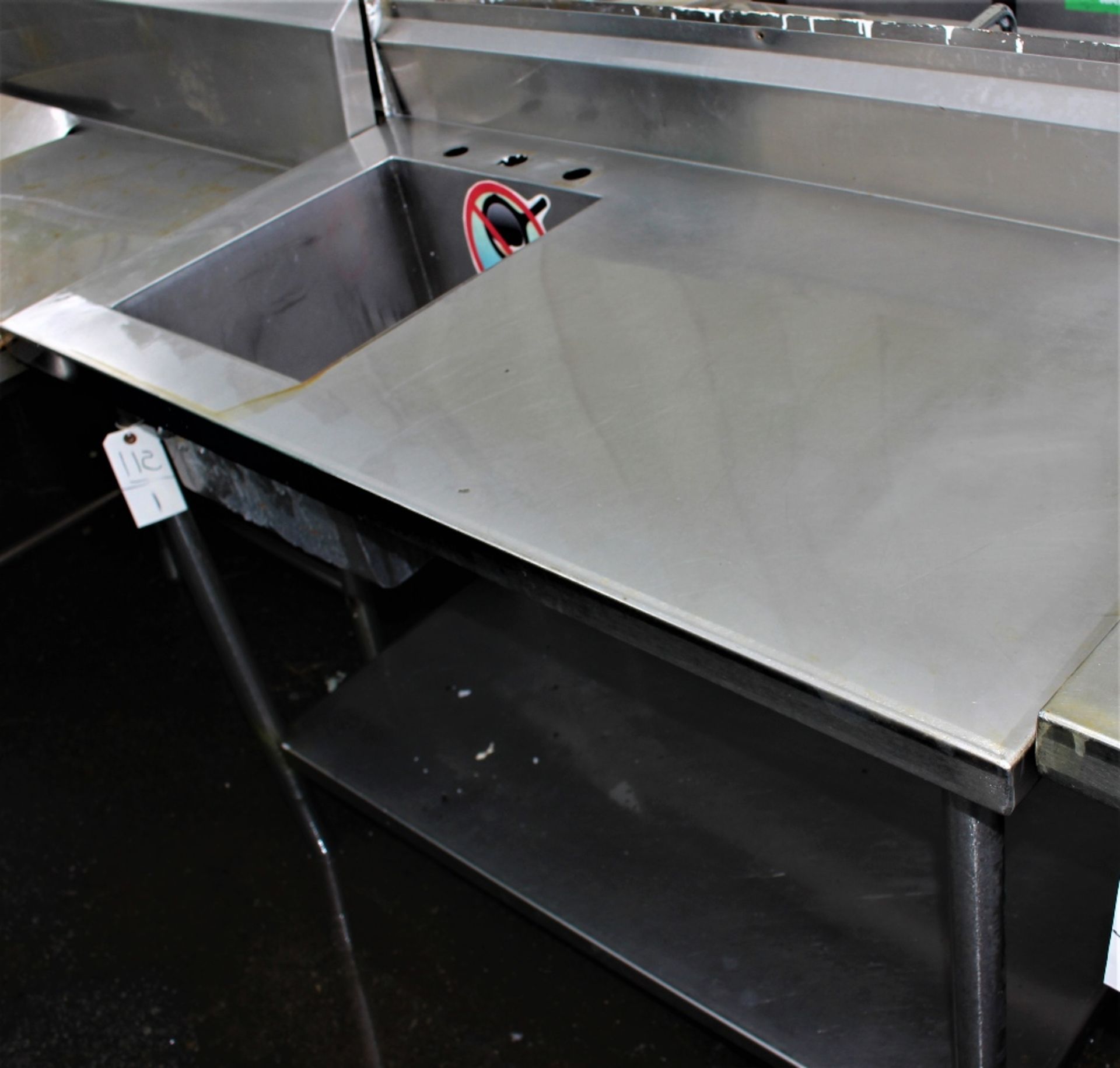 SS SINGLE SINK W TABLE