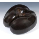 A coco-de-mer nut shell, 40 cm