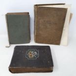 A Royal Flying Corps notebook, with engineering drawings and designs, various letters and