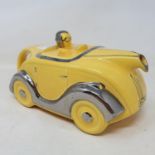 A Sadler's pottery OKT 42 racing car teapot, 25 cm