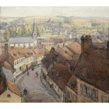 Elaine Barran, Shadwell Grange Moontown Leeds, watercolour, gallery label verso, 34 x 38 cm