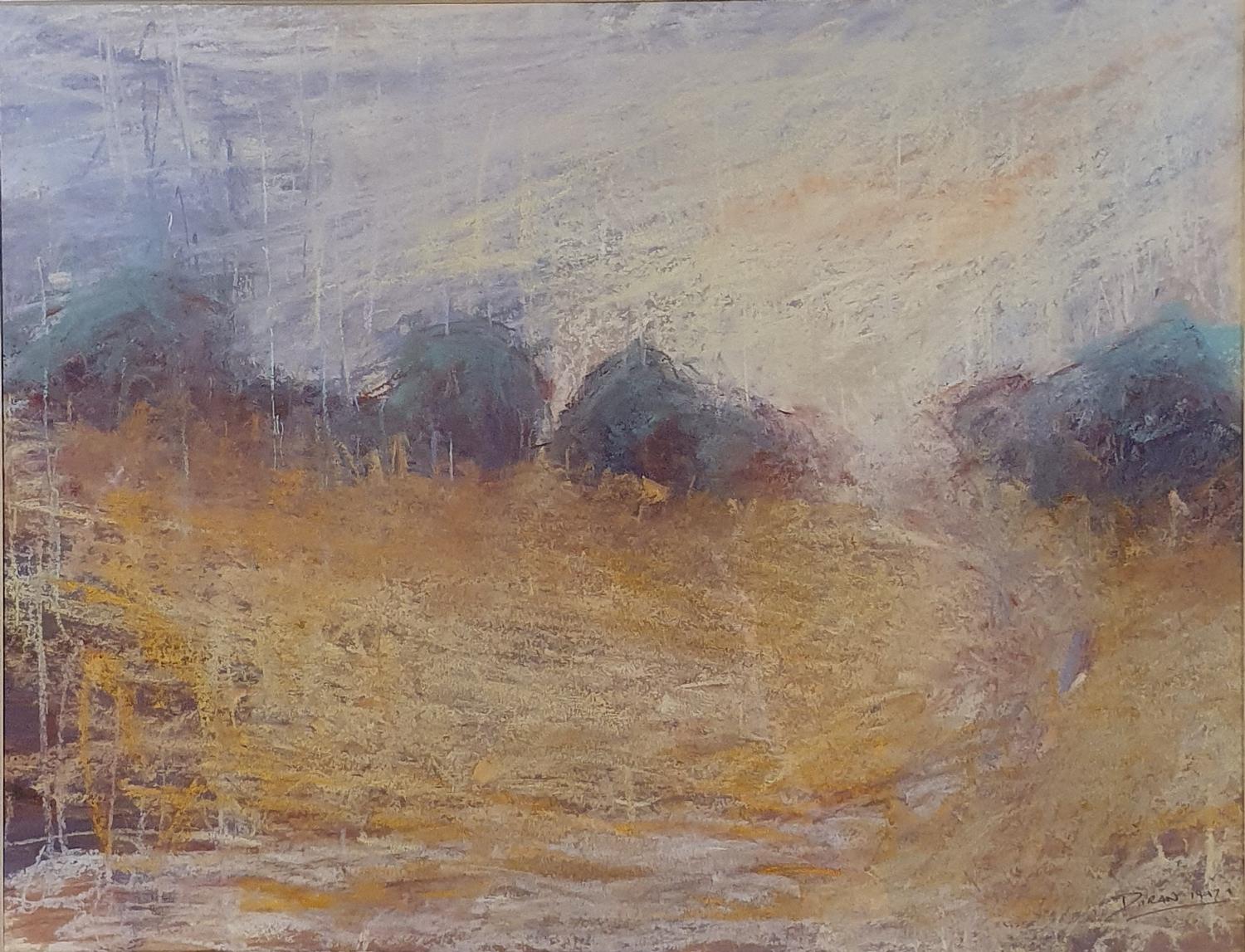 Doran, Cornfield, (study 3), pastel, signed and dated 1997, 37 x 48 cm