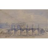 David Cox (1783-1859), Le Pont Louis XVI Paris, watercolour, 8 cm x 12 cm, Spink & Son, London