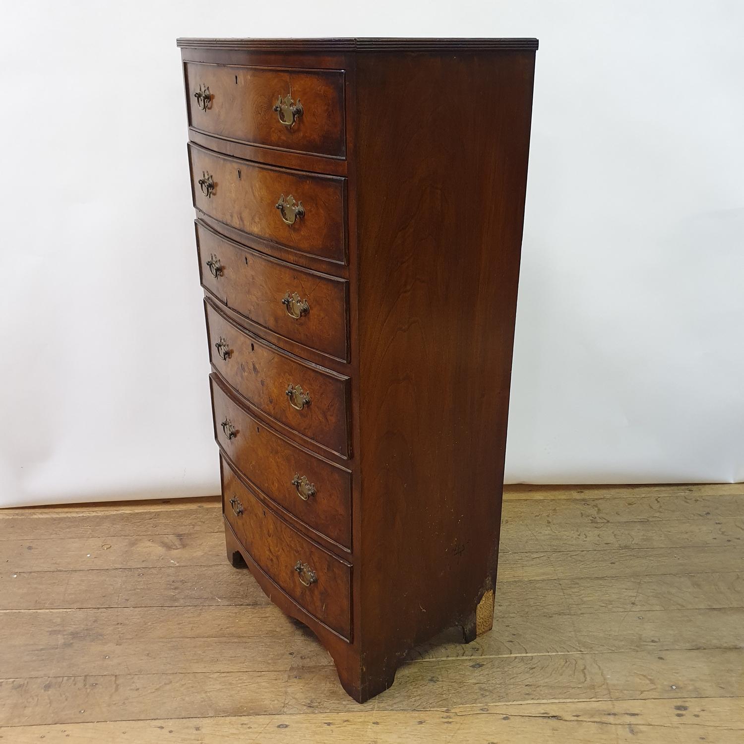 A 19th century rosewood and marquetry inlaid music cabinet, 54 cm wide - Image 10 of 11