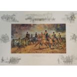 John Wonklyn, The Kings Troop Royal Horse Artillery, signed print, 42 x 60 cm, Royal Field