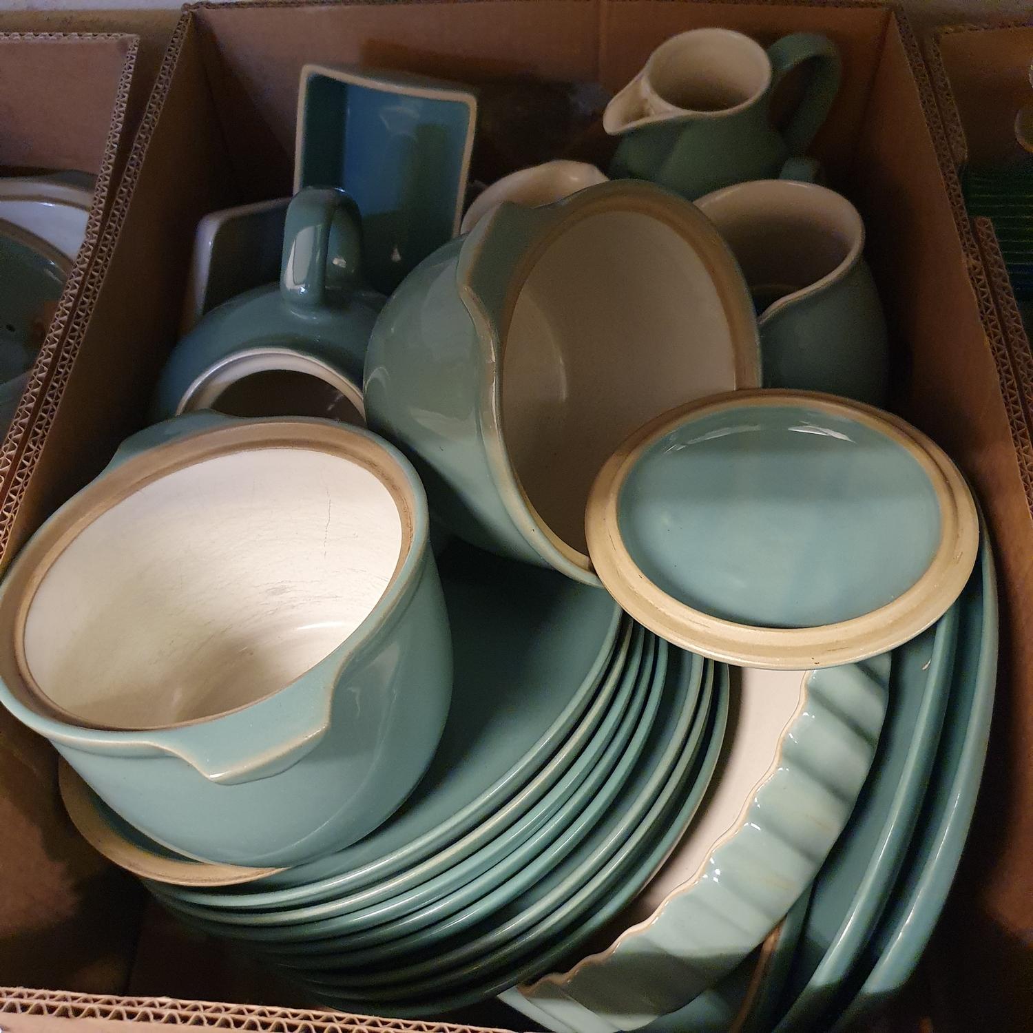 An extensive Denby dinner service, and a Wedgwood New Forest pattern coffee set (3 boxes) - Image 4 of 4