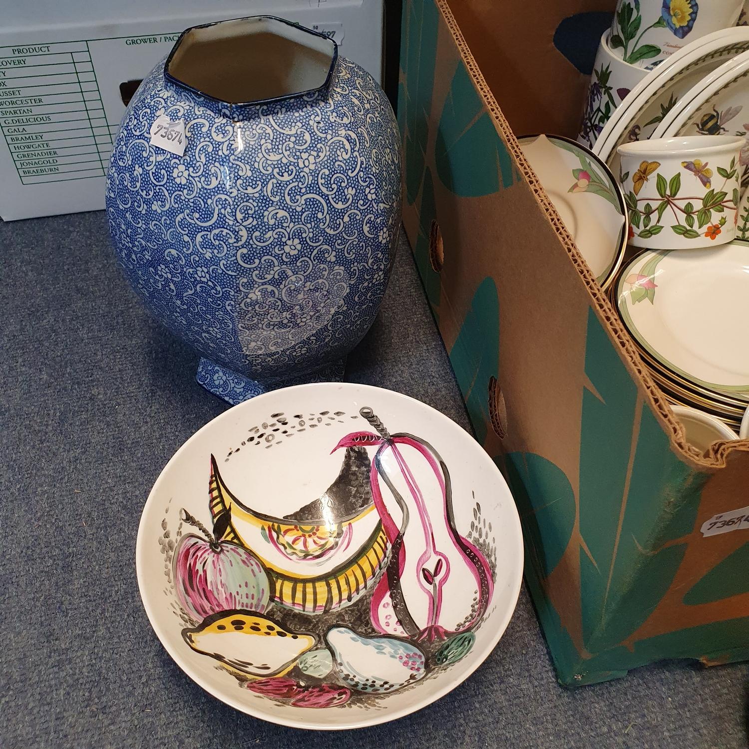 A Portmeirion part service, and other ceramics (box) - Image 3 of 3