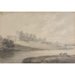 Thomas Hearne (1744-1817), Alnwick Castle, watercolour, 17 x 26 cm, J Leger & Son, Bond Street,