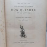 Cervantes (Miguel de) Don Quixote, 4 vols, 1879, limited edition no. 78/200, buckram, bindings