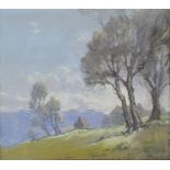 Robert Leslie Howey, dales landscape, pastel, signed on the mount, 22 x 24 cm
