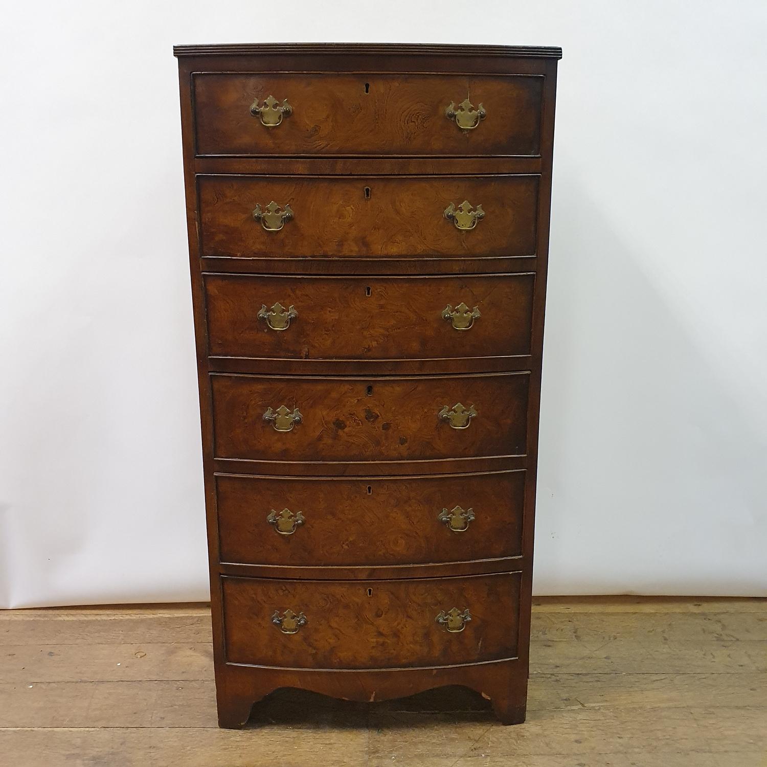 A 19th century rosewood and marquetry inlaid music cabinet, 54 cm wide - Image 3 of 11