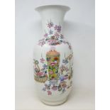 A modern Chinese famille verte vase, 45 cm high