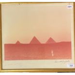 Ken Griffiths (New Zealand 1945), a photograph of the pyramid's, signed, 37 x 40 cm, and another