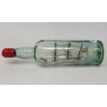 A ship in a bottle, 31 cm wide