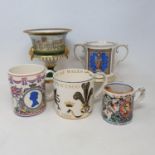 A group of Spode collectors' plates, in presentation boxes, and various other commemorative wares (