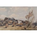 Edward Wesson (1910-1983), In the Wylye Valley, Heytsbury, watercolour, signed, Beaulieu Fine Arts