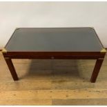 A modern display top coffee table, 98 cm wide