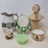 Assorted ceramics, and other items (box)