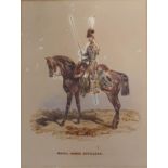 Orlando Norrie (1832-1901), Royal Horse Artillery, watercolour, 21 x 17 cm