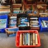 A large group of assorted travel and other volumes (8 boxes)