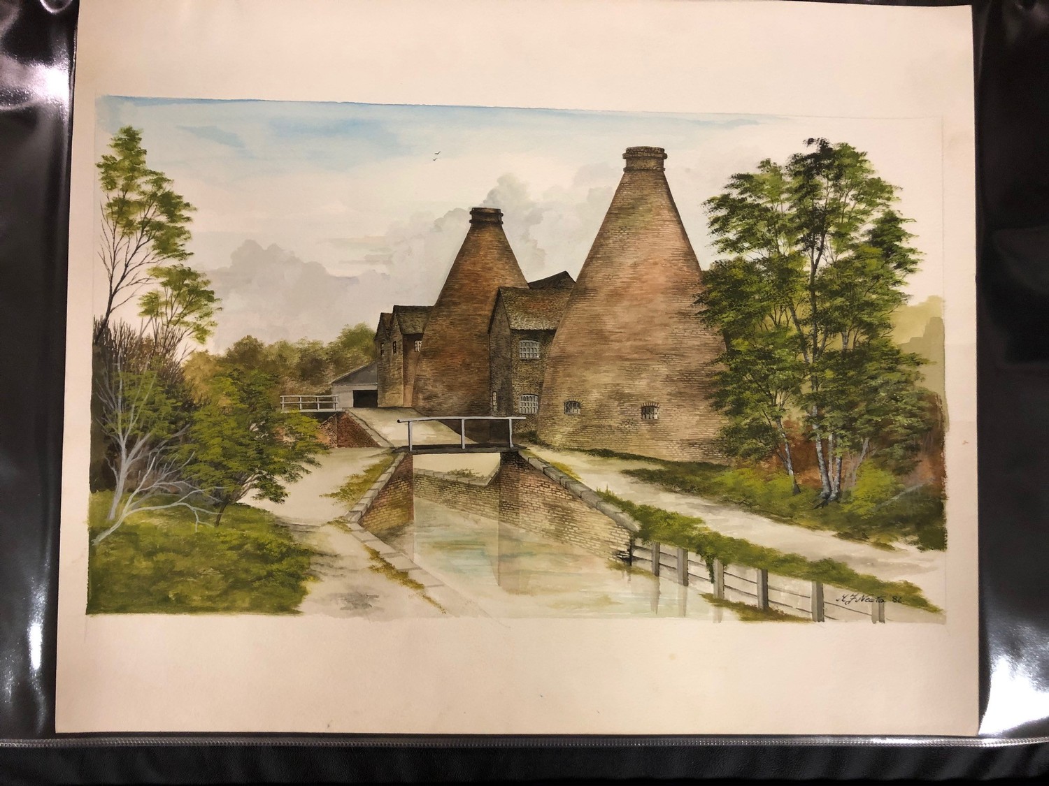 A folio of watercolours by H F Newton, early 1980's and other pictures (qty) - Image 6 of 12