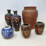 Assorted Japanese ceramics, and other items (box)