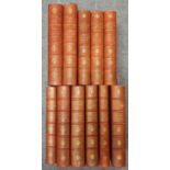 Kipling (Rudyard) Works of, 11 vols, half calf, bound to match (11)