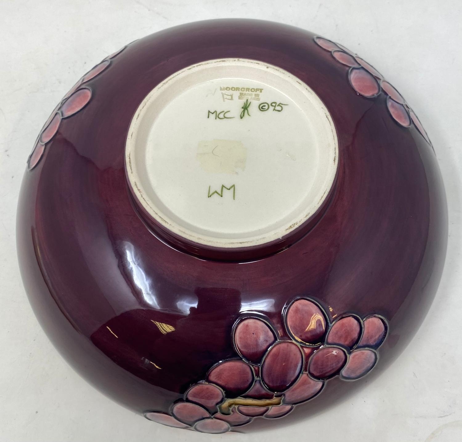 A Moorcroft Collectors' Club pottery bowl, decorated bananas and other fruit, 26.5 cm diameter - Image 3 of 4
