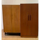 A G-Plan teak wardrobe, 92 cm wide, and another wardrobe (2)