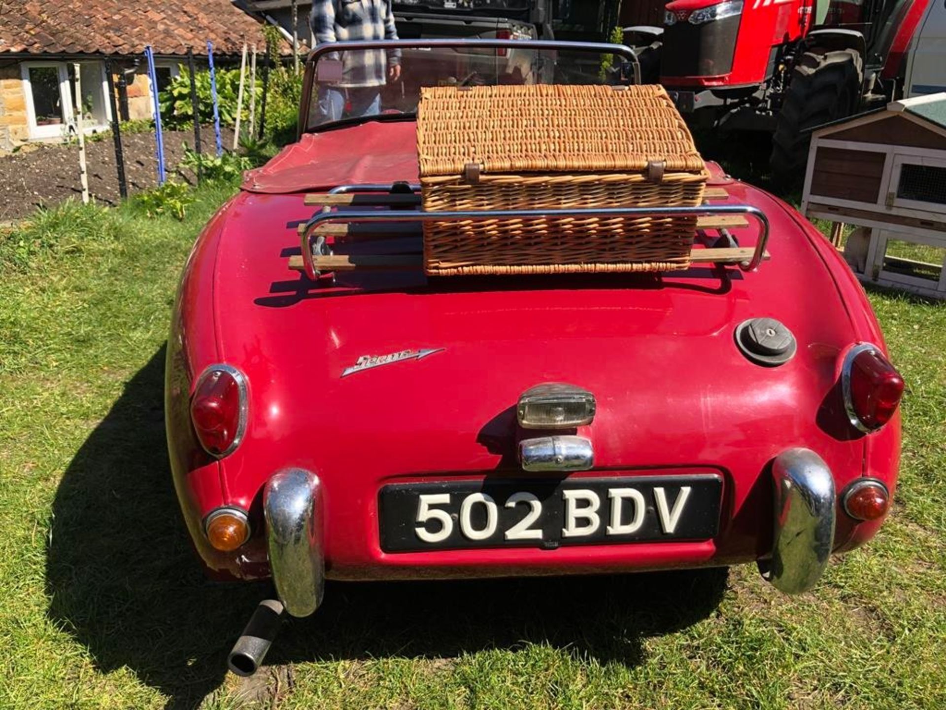 1959 Austin Healey Frogeye Sprite Registration number 502 BDV Cherry red, the interior red piped - Image 17 of 33