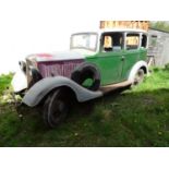 1934 Vauxhall 12/6 Registration number AXT 27 Being sold without reserve A project needing full