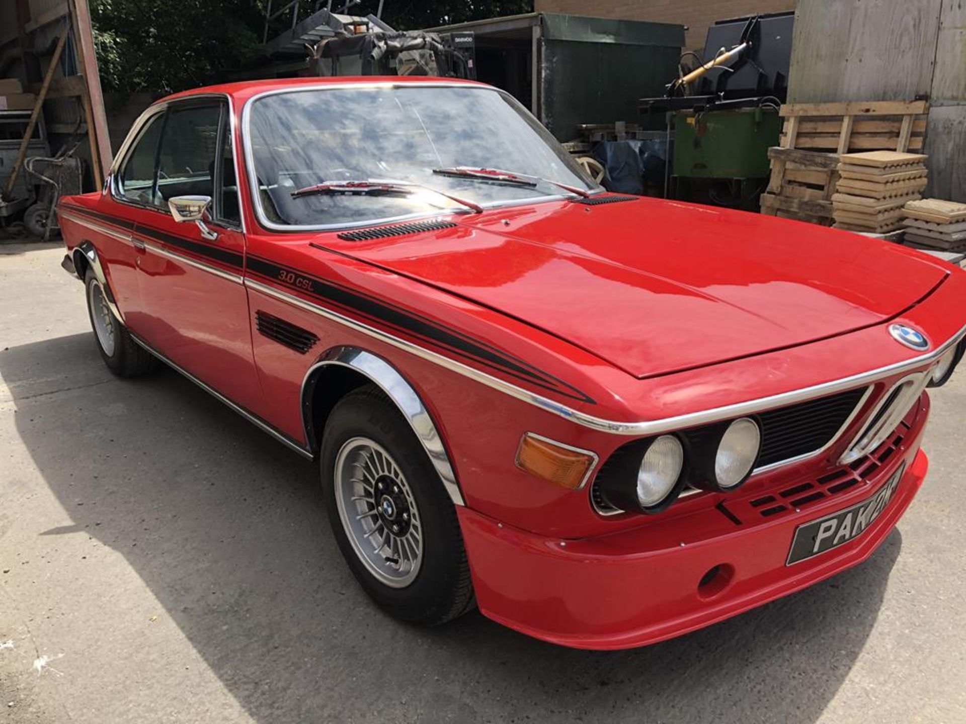 1974 BMW 3.0 CSL Registration number PAK 2M Chassis number 2285402 Verona red with a black - Image 41 of 137