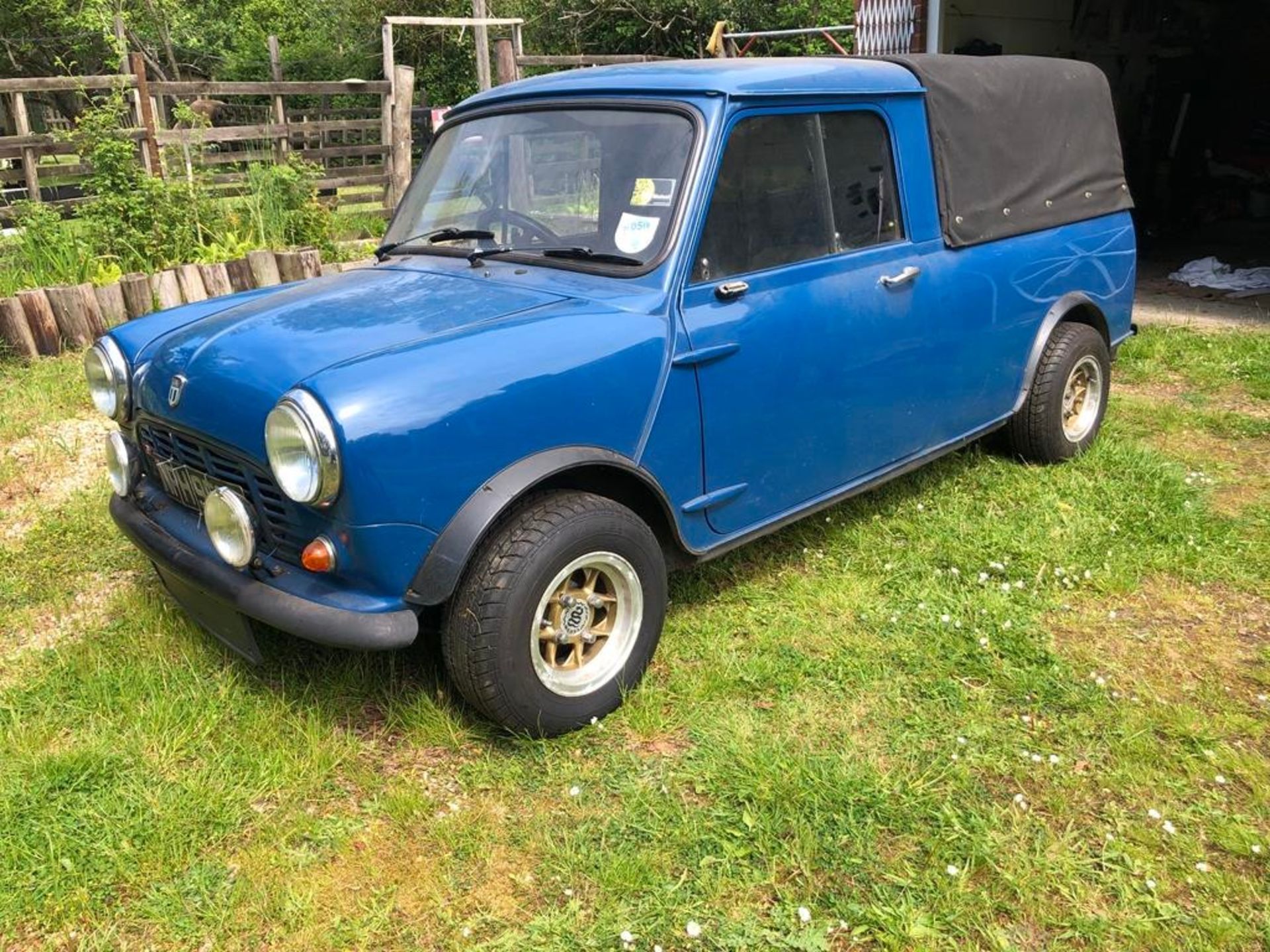 A 1972 Mini Pick-Up Registration number NPH 953L Chassis number AXAU1-781866A Blue with a black - Image 67 of 77