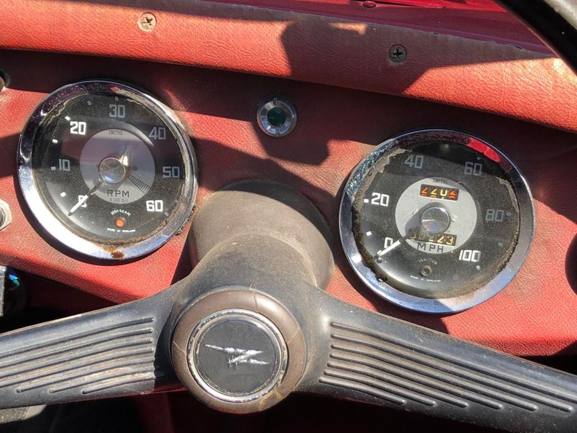 1959 Austin Healey Frogeye Sprite Registration number 502 BDV Cherry red, the interior red piped - Image 28 of 33