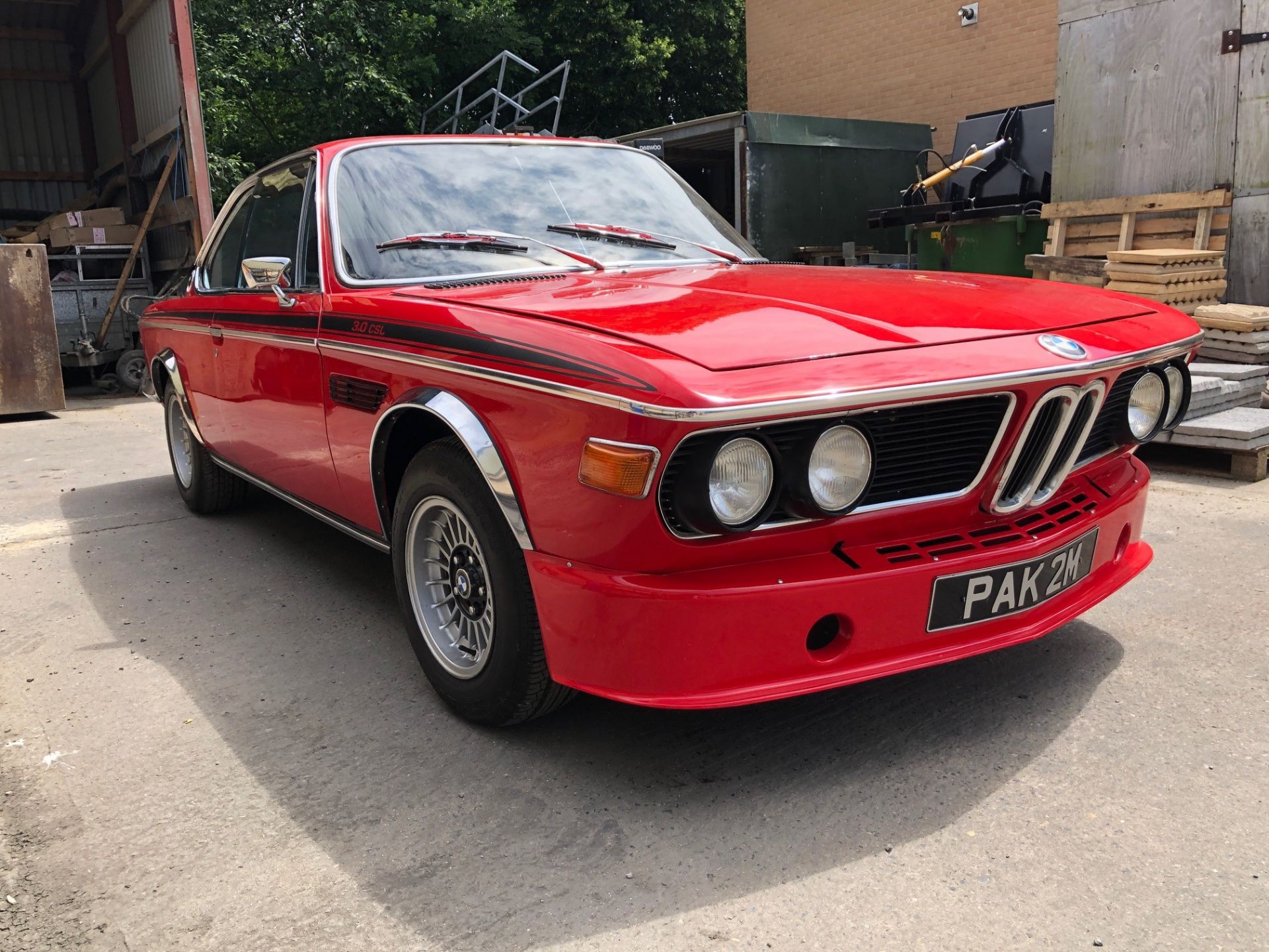 1974 BMW 3.0 CSL Registration number PAK 2M Chassis number 2285402 Verona red with a black