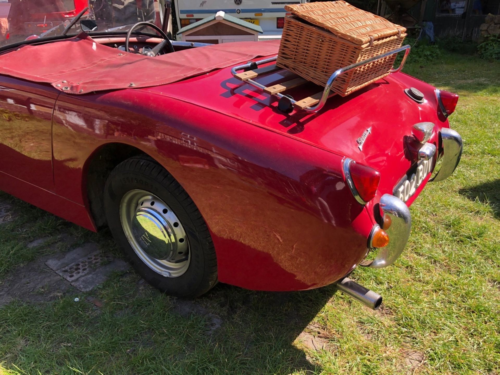 1959 Austin Healey Frogeye Sprite Registration number 502 BDV Cherry red, the interior red piped - Image 5 of 33