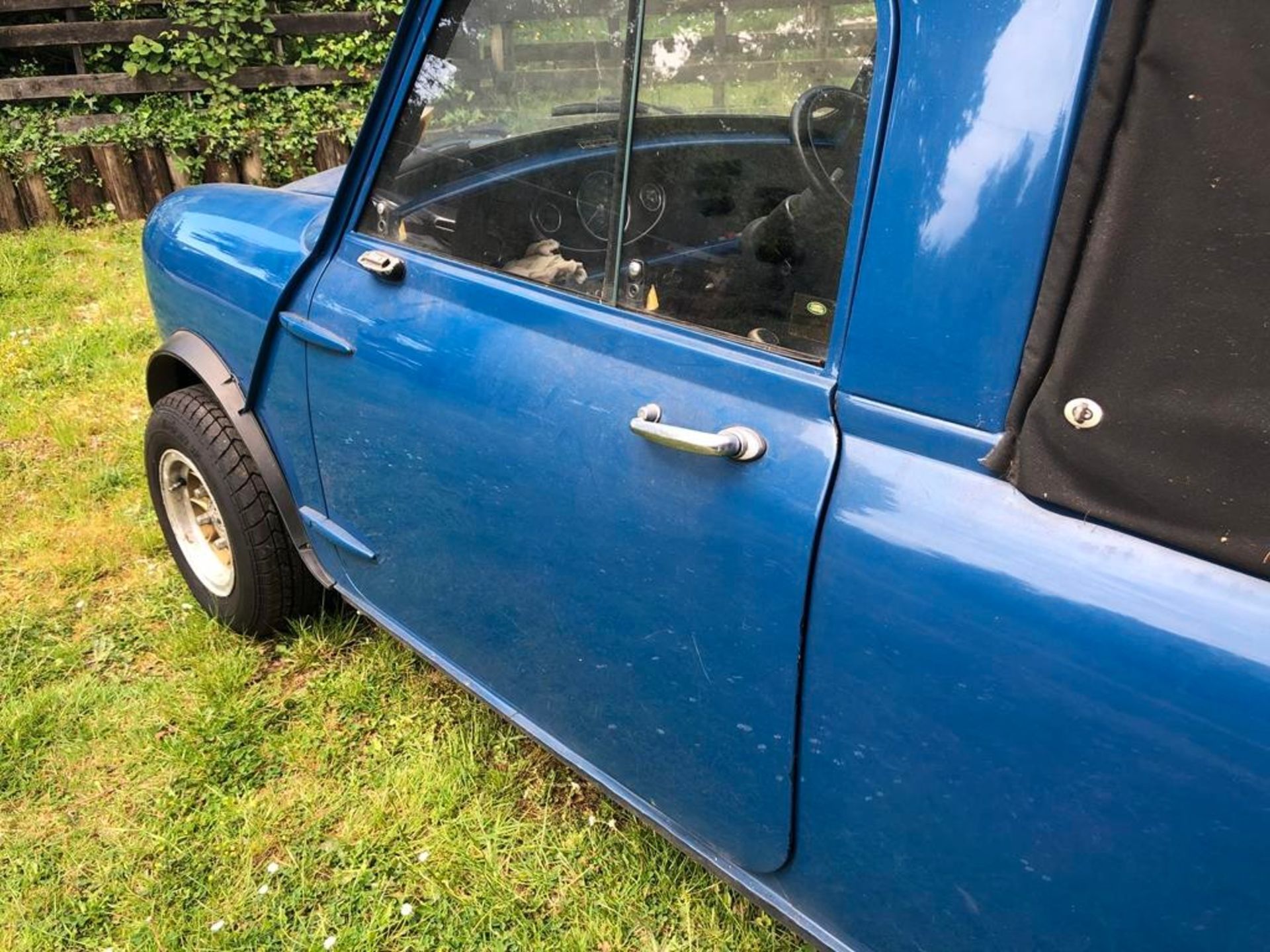 A 1972 Mini Pick-Up Registration number NPH 953L Chassis number AXAU1-781866A Blue with a black - Image 47 of 77