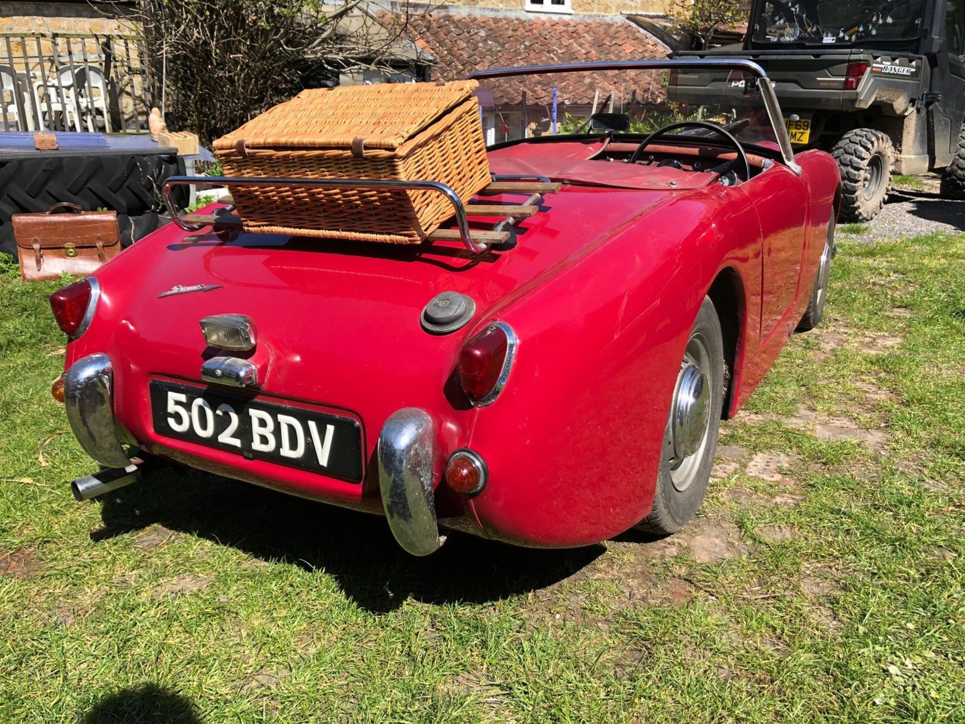 1959 Austin Healey Frogeye Sprite Registration number 502 BDV Cherry red, the interior red piped - Image 3 of 33