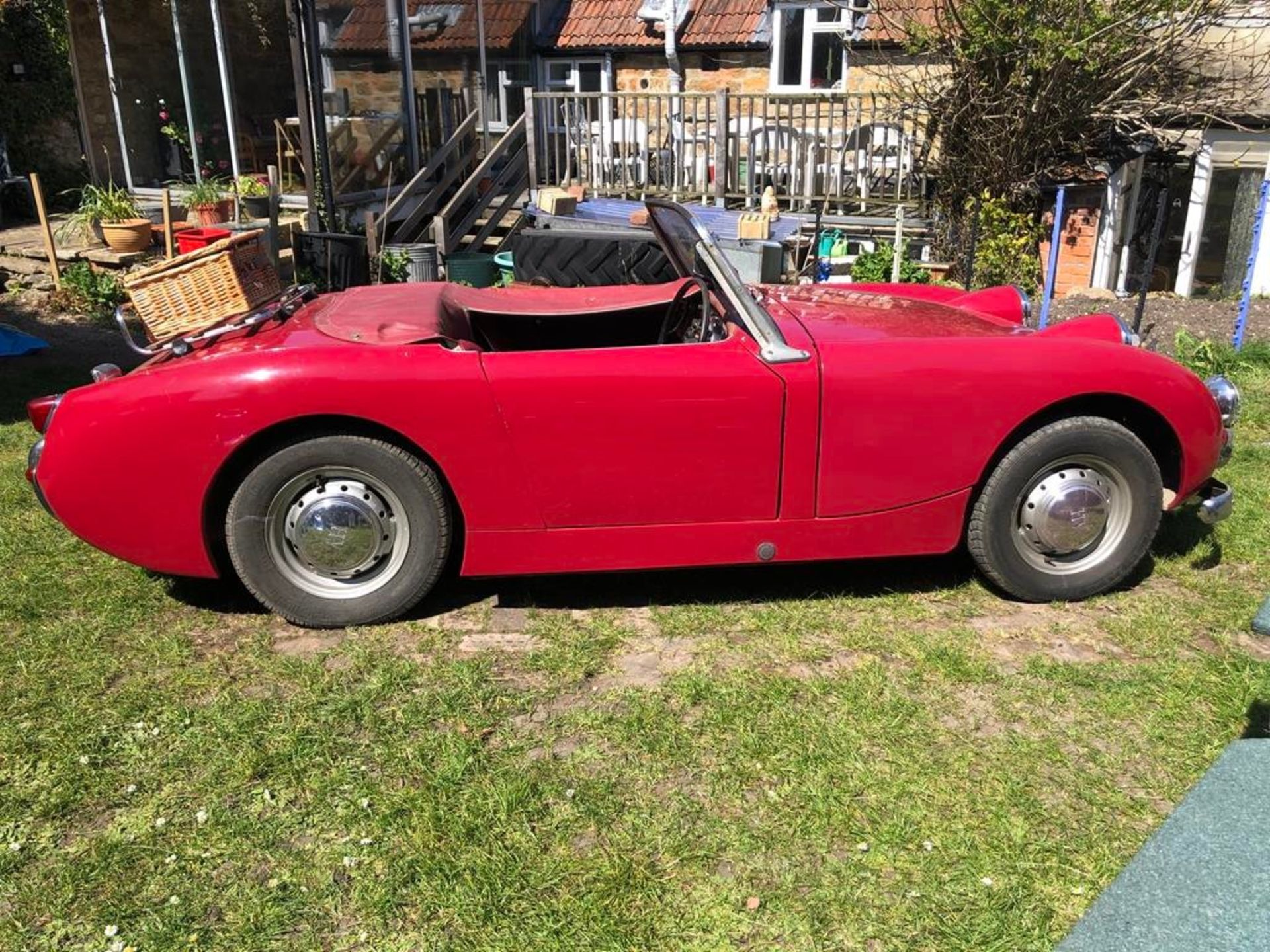 1959 Austin Healey Frogeye Sprite Registration number 502 BDV Cherry red, the interior red piped - Image 20 of 33