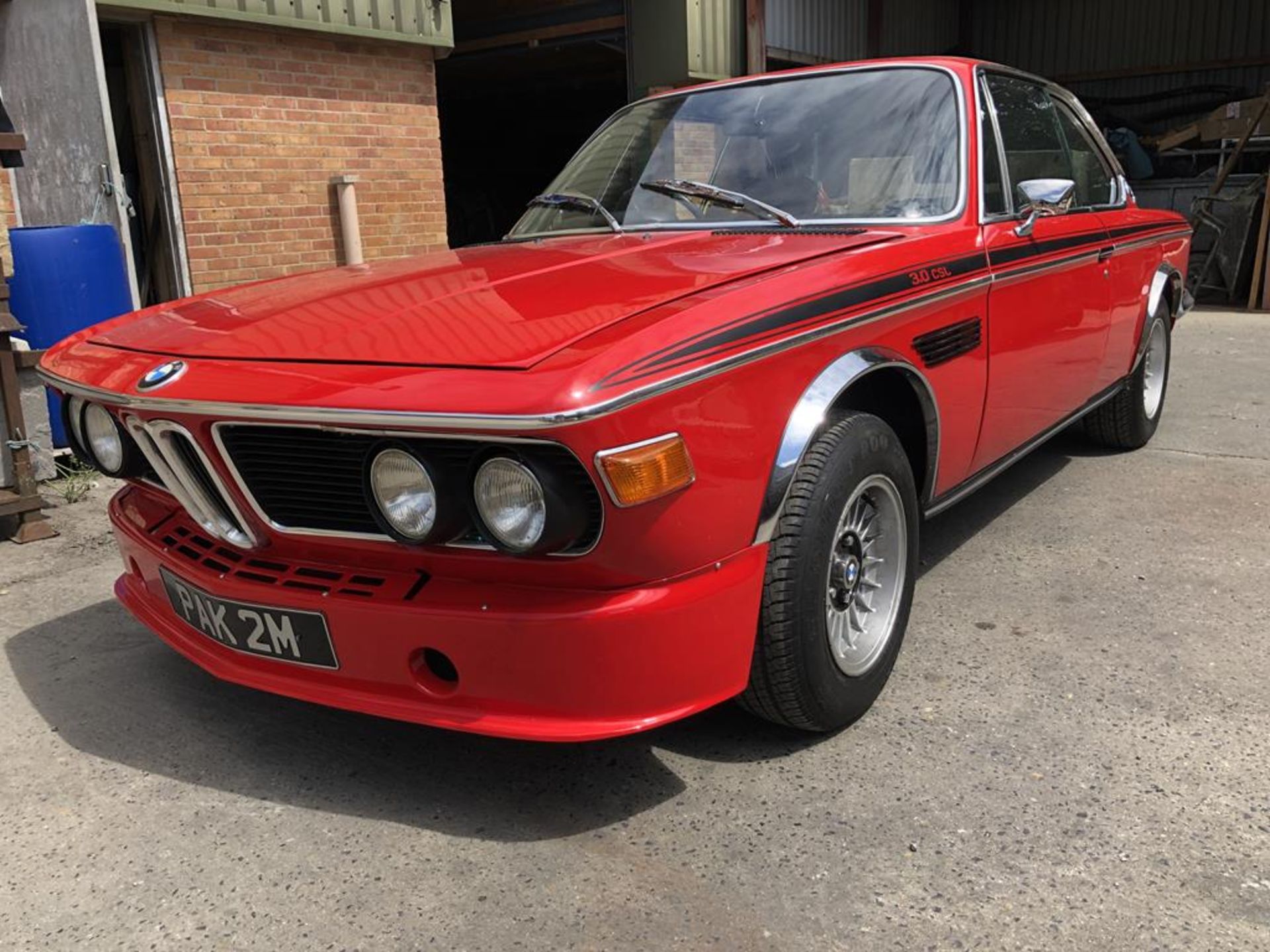 1974 BMW 3.0 CSL Registration number PAK 2M Chassis number 2285402 Verona red with a black - Image 30 of 137