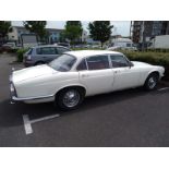 1986 Daimler 3.4 Registration number MHY 656R White with a salmon pink velour interior New head