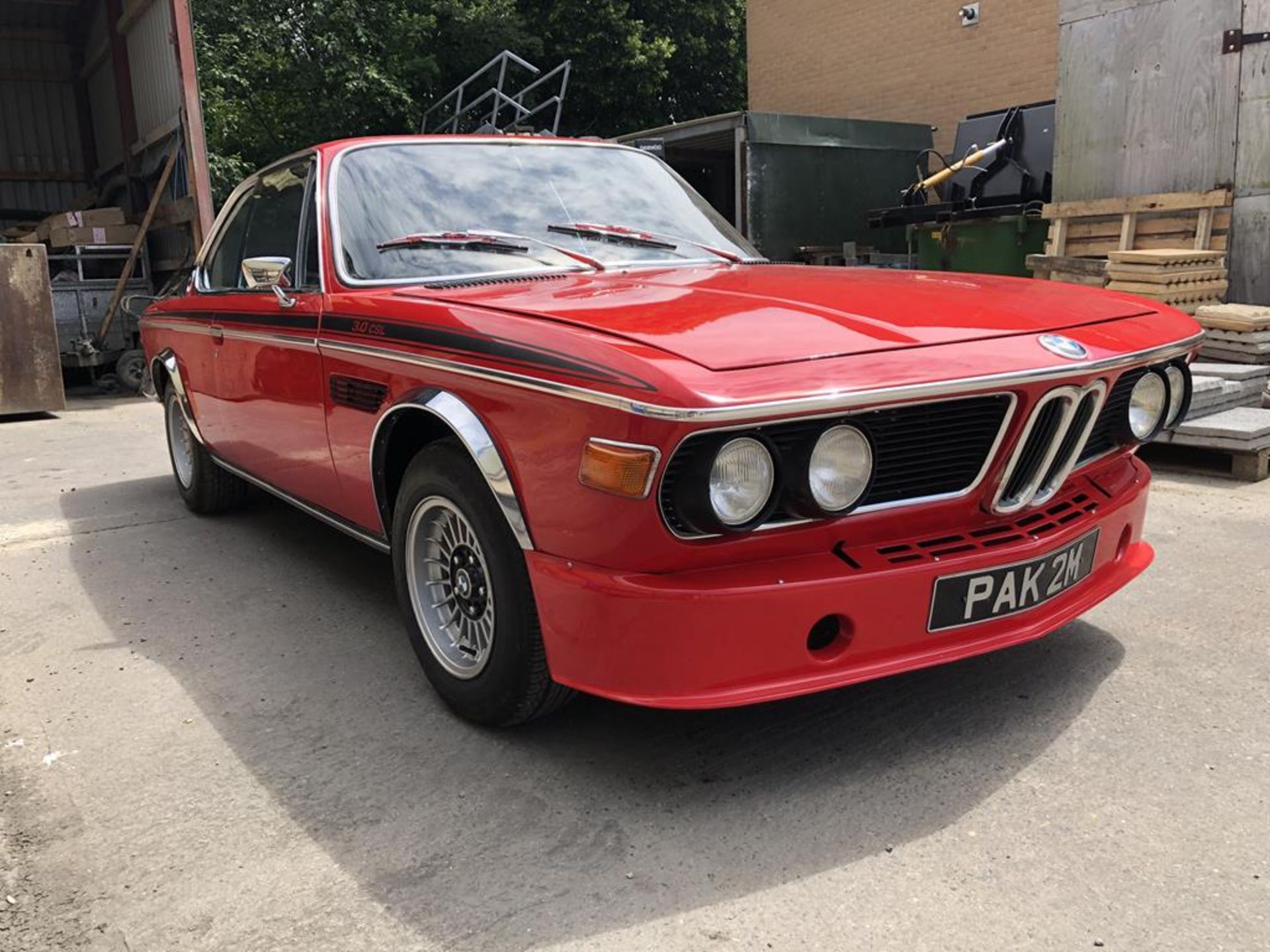 1974 BMW 3.0 CSL Registration number PAK 2M Chassis number 2285402 Verona red with a black - Image 32 of 137