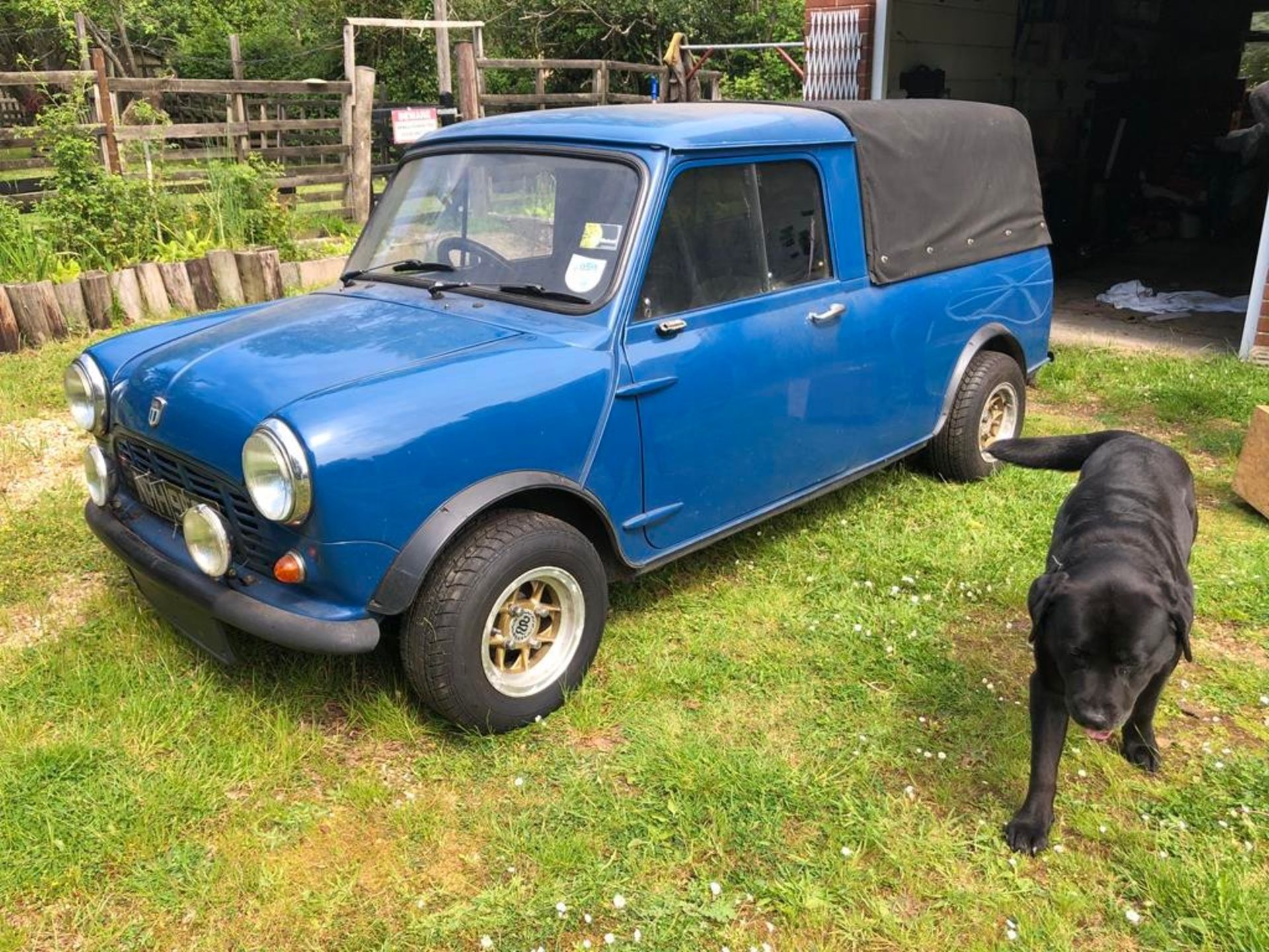 A 1972 Mini Pick-Up Registration number NPH 953L Chassis number AXAU1-781866A Blue with a black