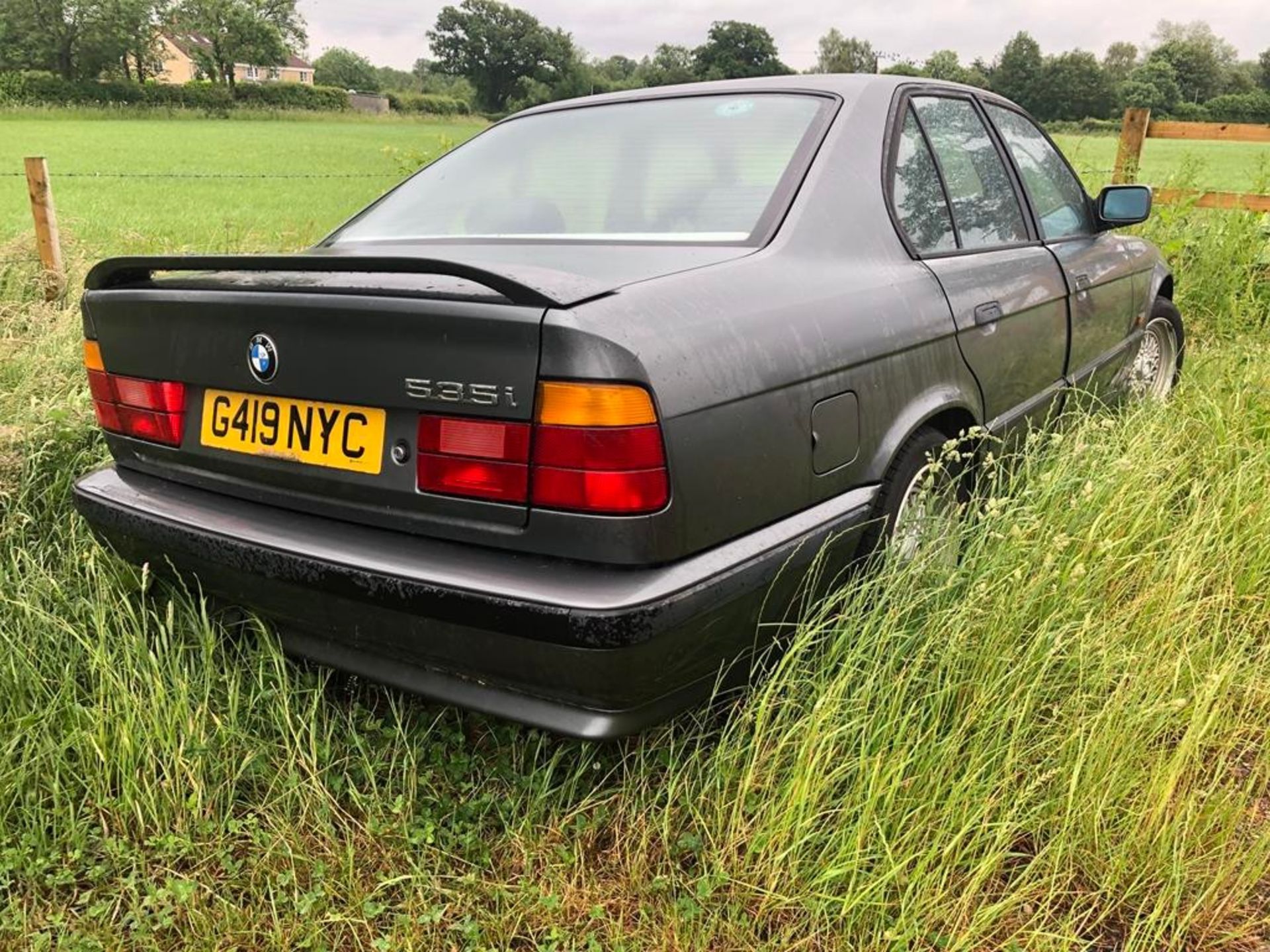 1990 BMW 535i Registration number G419 NYC Being sold without reserve One owner Black with a black - Image 5 of 40